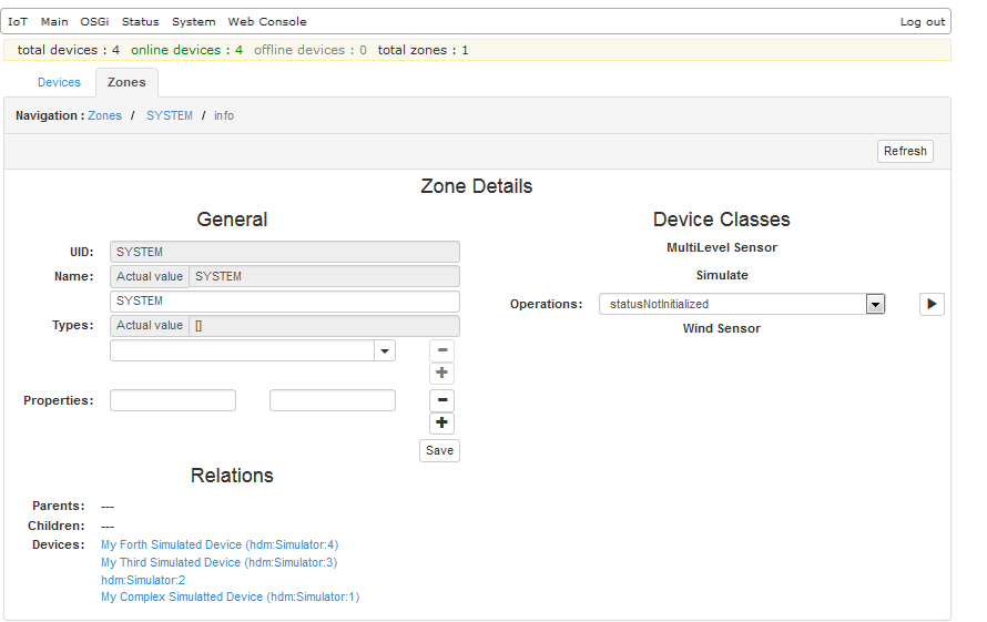 Managing Zones